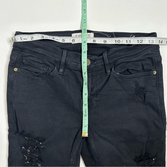 Frame Le Skinny De Jeanne Noir Ripped Jeans - Picture 14 of 16
